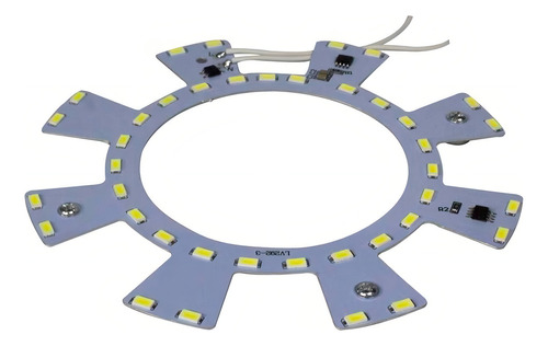 Luzes de teto LED de reposição de 12 W Overlay Iman, pacote de 10 peças Color Celeste