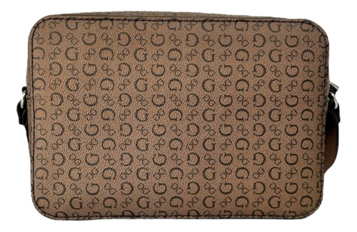 Bolsa Crossbody Guess Rodney Original Marrón Monogram Níquel Marrón