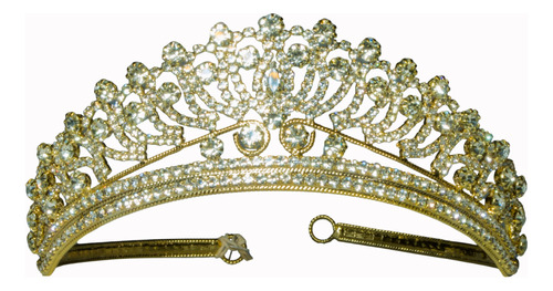 Corona Tiara Diadema Metal Brillantes Mediana Alma Hadas