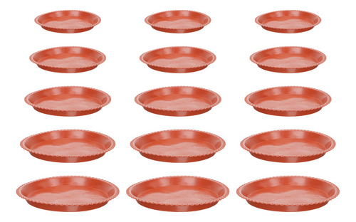Plato Para Maceta Con Base De Encaje, 15 Unidades