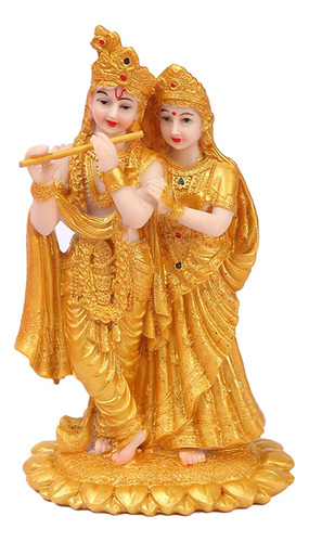 Ndia Radha Krishna Estatueta Estátua Decoração De Mesa