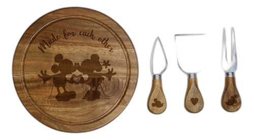 Tablero De Queso De Madera De Acacia Disney Classics Mickey