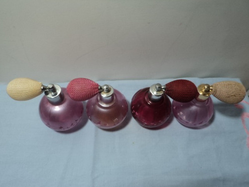 Lote 4bonitos Perfumero C Valvula Atomizadora Ideal Deco