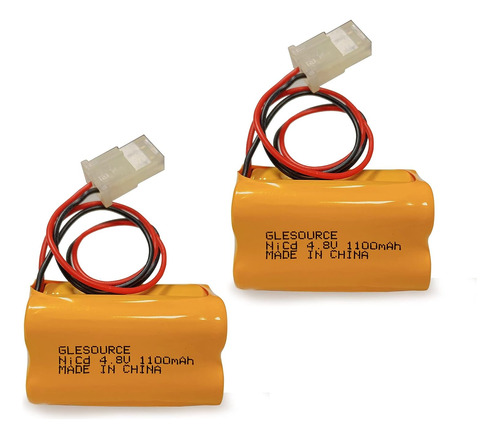 Glesource (2 Paquete) 4.8v 1100mah Ni-cd Aa Batery Pack Reem