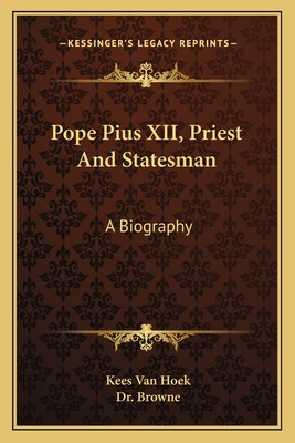 Libro Pope Pius Xii, Priest And Statesman: A Biography - ...