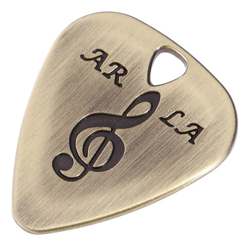 Púa De Metal Para Guitarra - Guitar Pick (bronce / Oro And