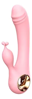 Vibrador Punto G Rabbit Doble Clitoris Climax Orgasmo Sexual Color Rosa