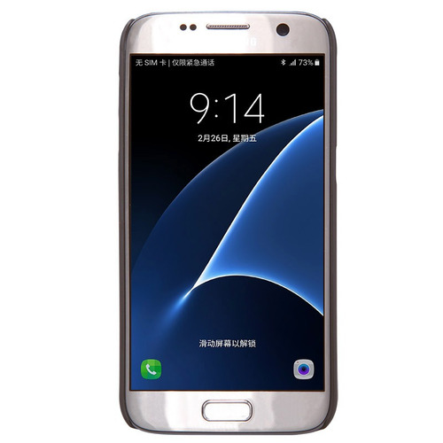 Imagen 2 de 7 de Carcasa Protector Nillkin Frosted Shield Samsung S7, Café