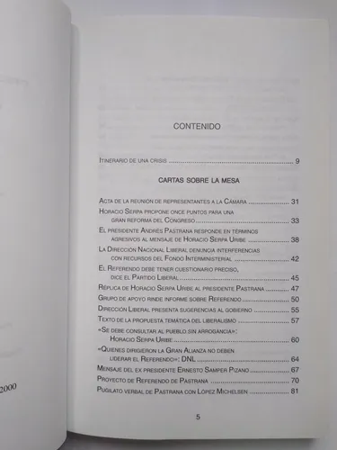 El Referendo De Pastrana : Intinerario De Una Crisis (Usado)