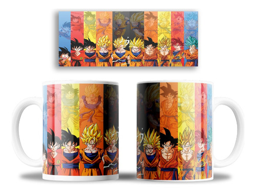 Taza Mug Personalizado Goku Dragon Ball + Caja Individual