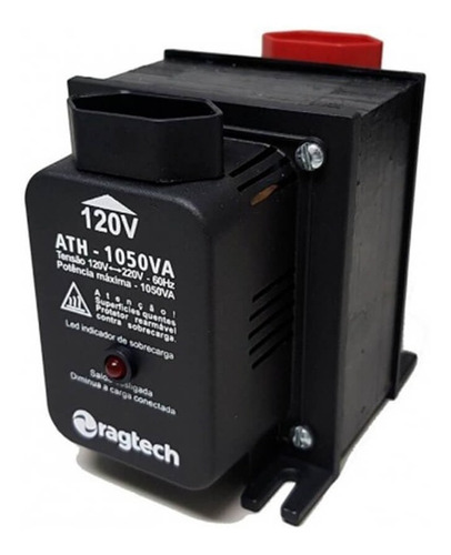 Auto Transformador De Voltagem 1050va 50-60hz Bivolt Ragtech