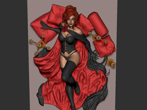 Archivo Stl Impresión 3d - Xmen - Jean Grey Black Queen