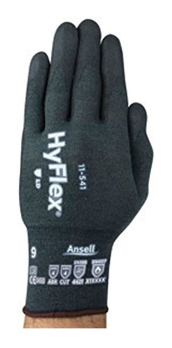 Guantes Resistentes A Los Cortes, Gris, Talla 10, 1 Par