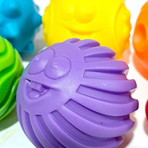 Imagen 6 de 8 de Set Pelotas Sensorial De Bebes