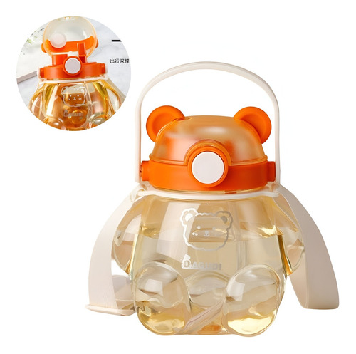 Tomatodo Portátil Oso Backpack 3d De 800ml Naranja 