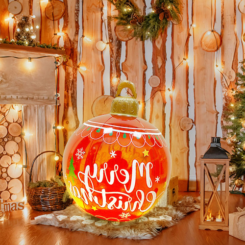 Esfera Bolas De Navidad Inflables Con Luz Decoración Navidad