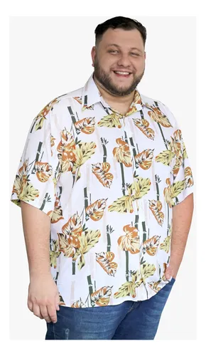 Camisa Florida Plus Size MercadoLivre