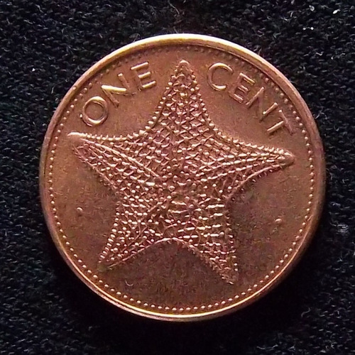 Bahamas Moneda 1 Cent 1998 Sc Km 59a Estrella De Mar 