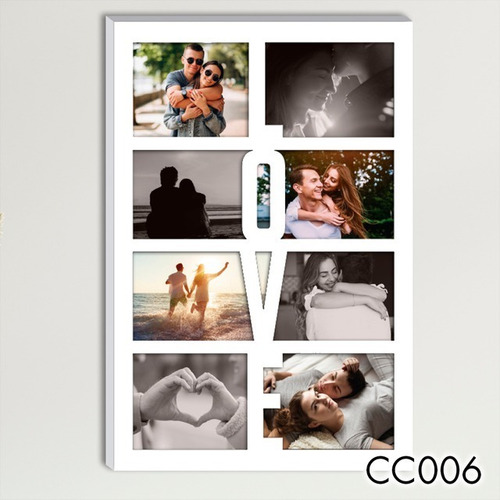 Imagen 7 de 10 de Cuadro Collage En Lienzo 50x50cm Superpromo Cod.04