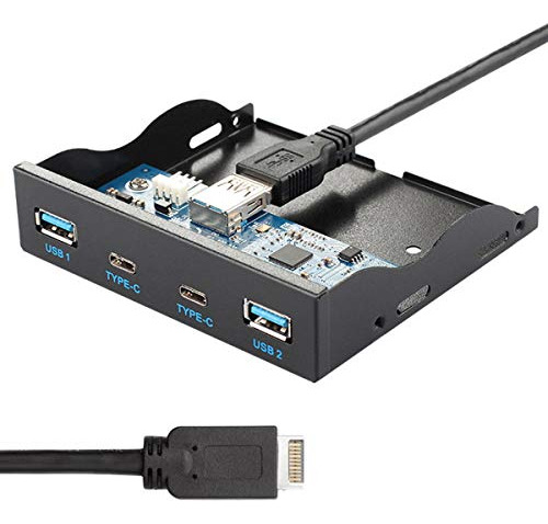 Jser Usb 3.1 Front Panel Header 19pin A Usb-c Y Usb 3.0 Hub