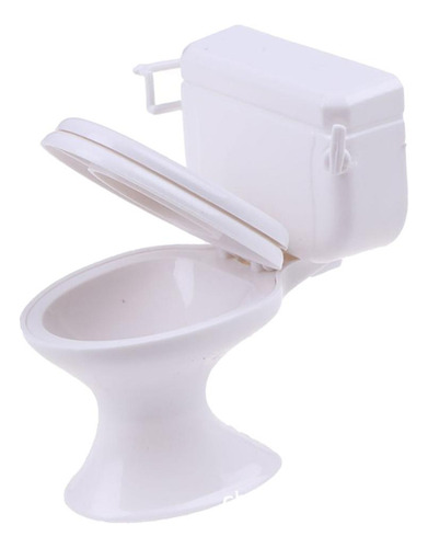 5 Muebles De Casa De Muñecas Blanca Modelo De Baño De