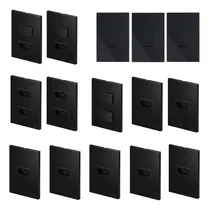 Comprar Tomadas E Interruptores (15 Pç) Kit Casa Completa Preto Fosc