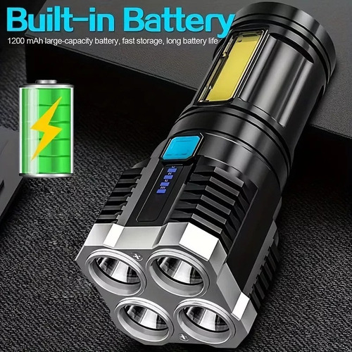 Z Linterna Led Antiexplosión Usb De Luz Fuerte