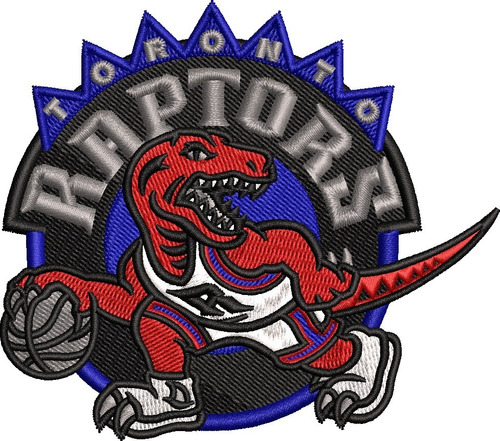 Parche Bordado  Toronto Raptors, Con Pegamento Termoadhesivo