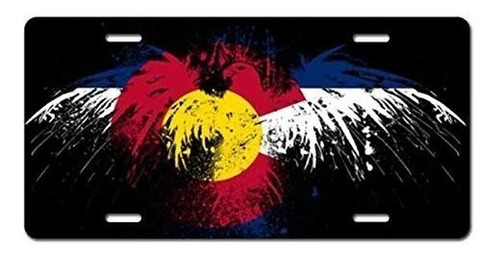Qj Cmj Eagles Hawk Flags Usa Colorado State Art Accesorios P