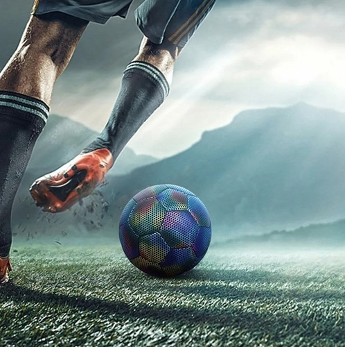 Imagen 9 de 10 de Balón Fútbol Holográfico Entrenamiento Reflectante Cámara