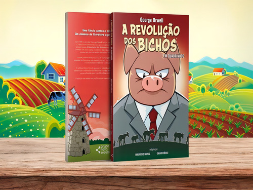 A Revolução Dos Bichos Em Quadrinhos, De Orwell, George. Editora Novo Século, Capa Mole Em Português