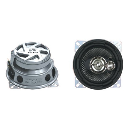 Absoluta 4-inch 3 via 600 w Altavoz Para Coche Plateado