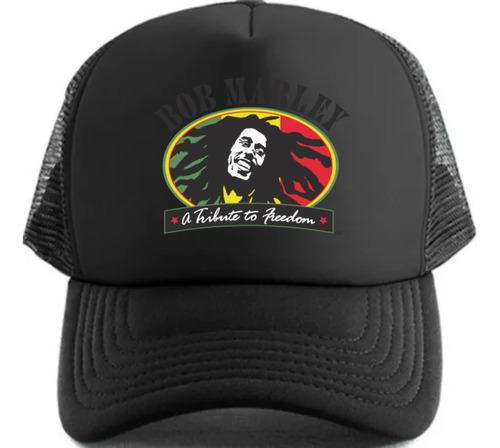 Gorra Vinilo Trucker Personalizada Bob Marley