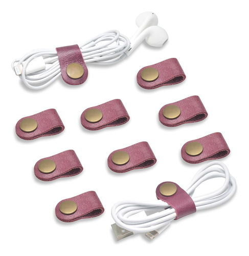 Organizador De Cables Con Soporte Usb Y Clips