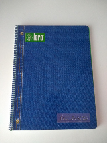 Cuaderno Espiral Jeans Grande Y Lápices Infantiles
