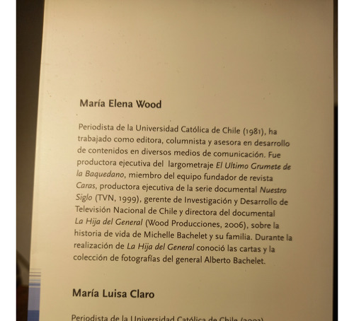 Libro Historia De Chile Las Cartas Del General Bachelet 1°ed (Usado)
