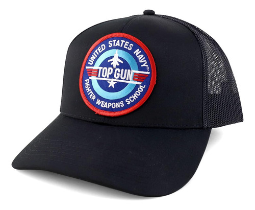 Libro: Us Navy Top Gun Patch Snapback Trucker Mesh Cap - Esc