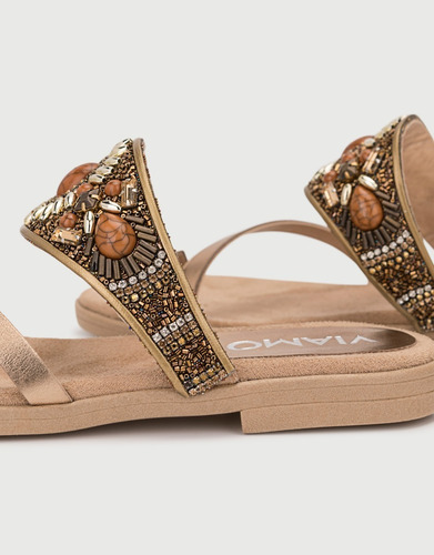 Imagen 3 de 5 de Sandalias De Cuero Viamo Kaela
