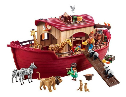 Imagen 2 de 6 de Playmobil Arca De Noe Y Animales 9373 Wild Life Original Edu