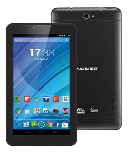 Tablet Multilaser M7 3g Plus Tela 7'' Nb304 16gb Preto