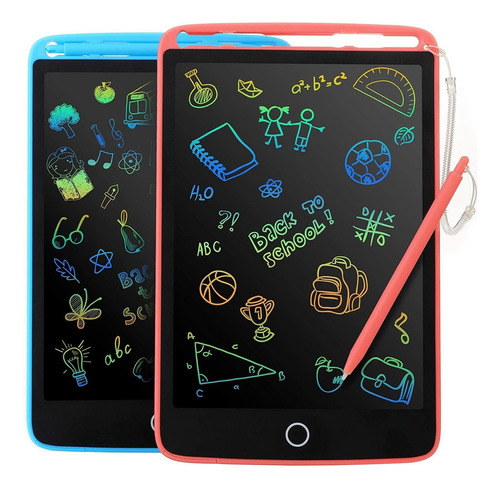 2 Tablero Dibujo A Color Escritura Lcd Educativo Aprendizaje