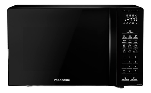 Micro-ondas Nn-st66nbruk Dupla Refeição Preto Panasonic 220v