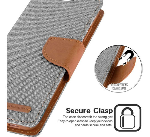 Imagen 7 de 8 de Funda Huawei Mate 20 Mercury Goospery Canvas Diary