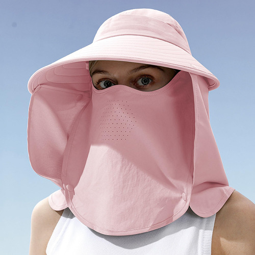 Eimmabey - Sombrero De Pesca Para Mujer, Con Cubierta Facial