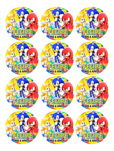 Sonic (kit Para Imprimir)