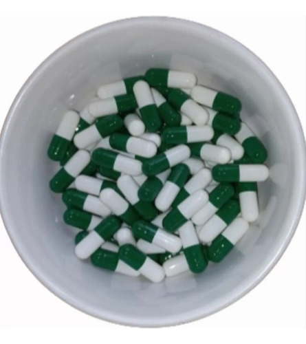 Cápsulas De Gelatina N°1 Vacías Verde/blanco