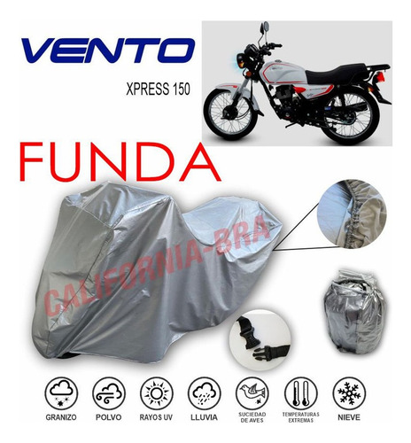 Forro Moto Eua Broche + Ojillos Vento Lucky 7 400