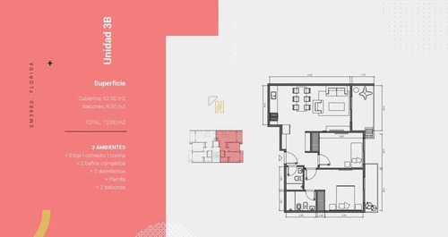 Departamento - Florida Belgrano-oeste