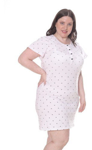 Imagen 6 de 8 de Camisón Maternal Para Amamantar Manga Corta 809 Premium