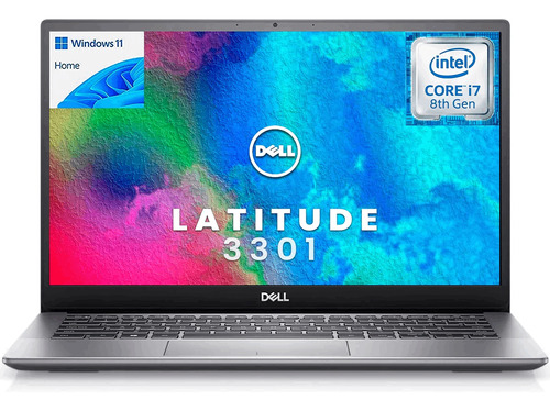 Ultrabook  Dell Latitude 3301 plateada 13.3", Intel Core i5 8265U  8GB de RAM 256GB SSD, Intel UHD Graphics 620 60 Hz 1920x1080px Windows 10 Pro